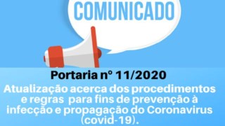 Câmara Municipal publica Portaria nº 11/2020 estabelecendo novas medidas preventivas ao COVID-19 Câmara Municipal publica Portaria nº 11/2020 estabelecendo novas medidas preventivas ao COVID-19
