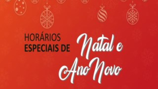 Horário Especial de Fim de Ano Horário Especial de Fim de Ano