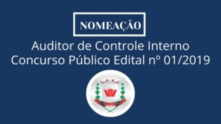 Nomeação de candidato aprovado em 2º lugar no Concurso Público Edital nº 01/2019 Nomeação de candidato aprovado em 2º lugar no Concurso Público Edital nº 01/2019