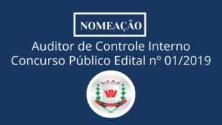 Nomeação de candidato aprovado em 2º lugar no Concurso Público Edital nº 01/2019