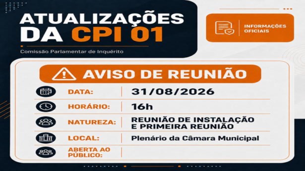 Aviso de Reunião - CPI 01