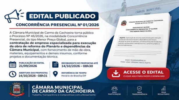 Edital Reforma Plenário