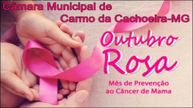 Outubro Rosa Mês de Prevenção do Câncer de Mama.